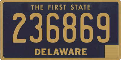DE license plate 236869