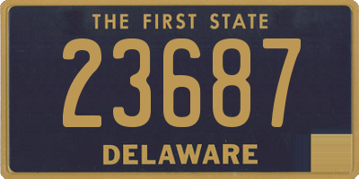 DE license plate 23687