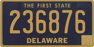 DE license plate 236876