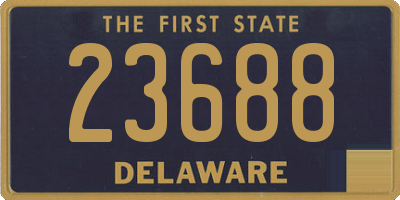 DE license plate 23688