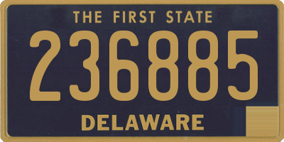DE license plate 236885