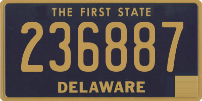 DE license plate 236887