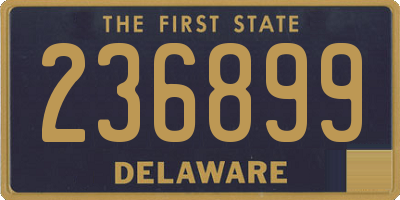 DE license plate 236899