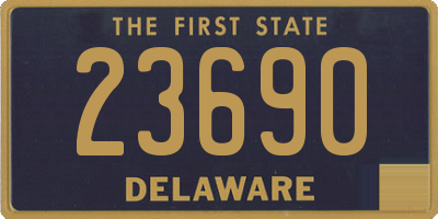 DE license plate 23690