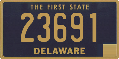 DE license plate 23691