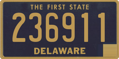DE license plate 236911