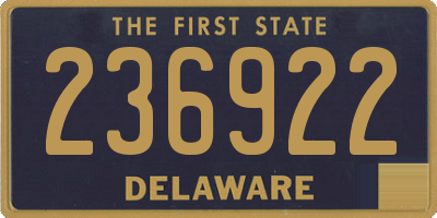 DE license plate 236922