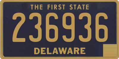 DE license plate 236936