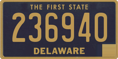 DE license plate 236940