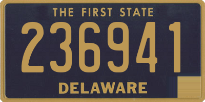 DE license plate 236941