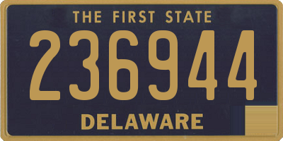 DE license plate 236944