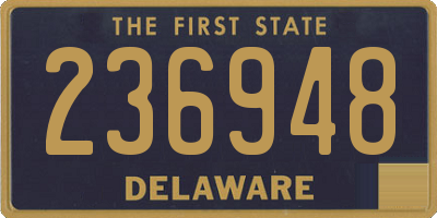 DE license plate 236948
