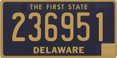 DE license plate 236951