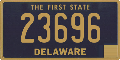 DE license plate 23696