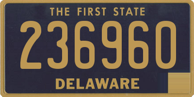 DE license plate 236960