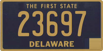 DE license plate 23697