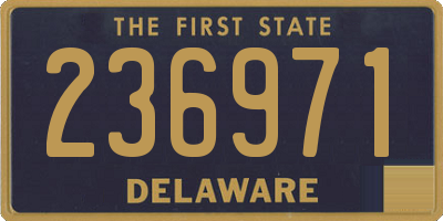 DE license plate 236971