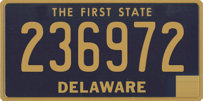 DE license plate 236972