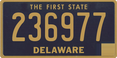 DE license plate 236977