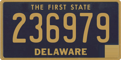 DE license plate 236979