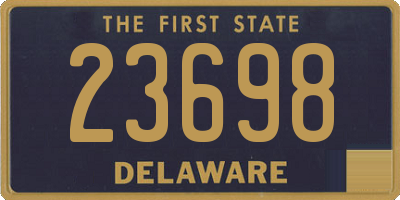 DE license plate 23698