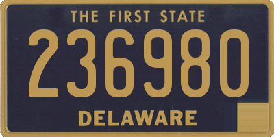 DE license plate 236980