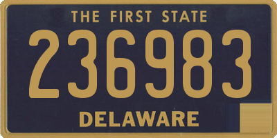 DE license plate 236983