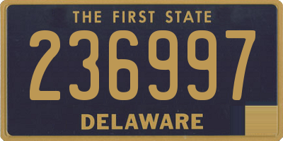 DE license plate 236997