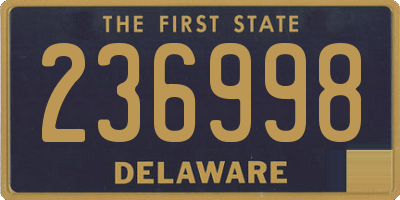 DE license plate 236998
