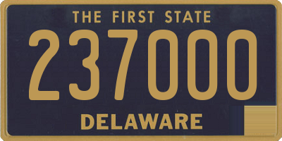 DE license plate 237000