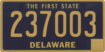 DE license plate 237003
