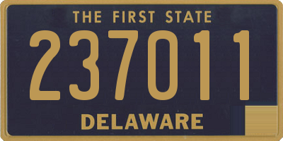 DE license plate 237011