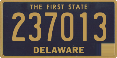 DE license plate 237013
