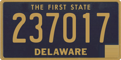 DE license plate 237017