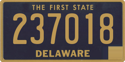 DE license plate 237018
