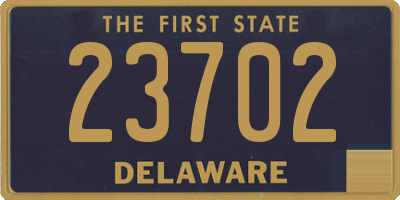 DE license plate 23702