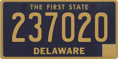 DE license plate 237020