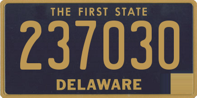 DE license plate 237030