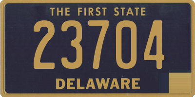 DE license plate 23704