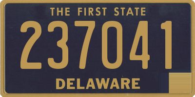 DE license plate 237041