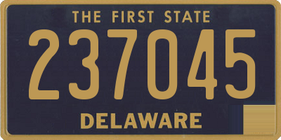 DE license plate 237045