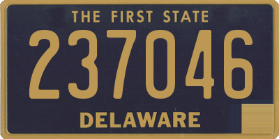 DE license plate 237046