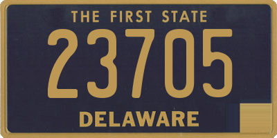 DE license plate 23705