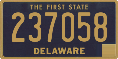 DE license plate 237058