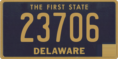 DE license plate 23706