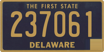 DE license plate 237061