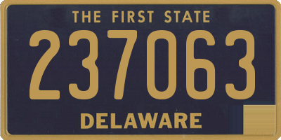 DE license plate 237063