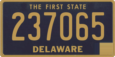 DE license plate 237065