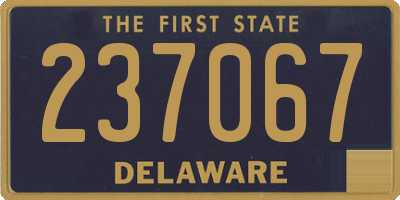 DE license plate 237067