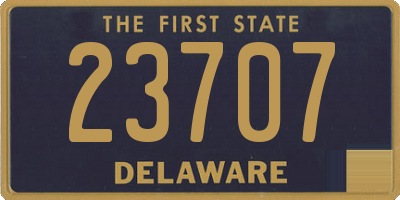 DE license plate 23707